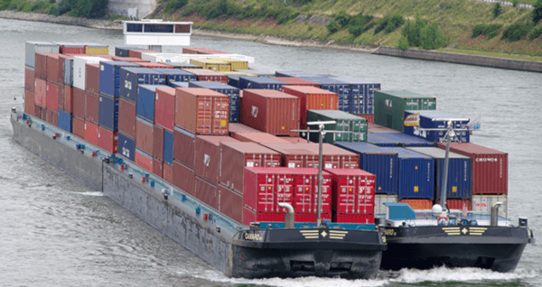 barge ships river